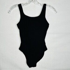 H&M Girls Black Bodysuit Sleeveless Tank Ribbed Sz 8-10Y NWOT